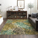 5'x8' Blue/Green Abstract Floral Area Rug by Mohawk