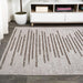 3 X 5, Beige/Brown Bohemian Contemporary  Stripe Geometric Indoor Outdoor Area-Rug