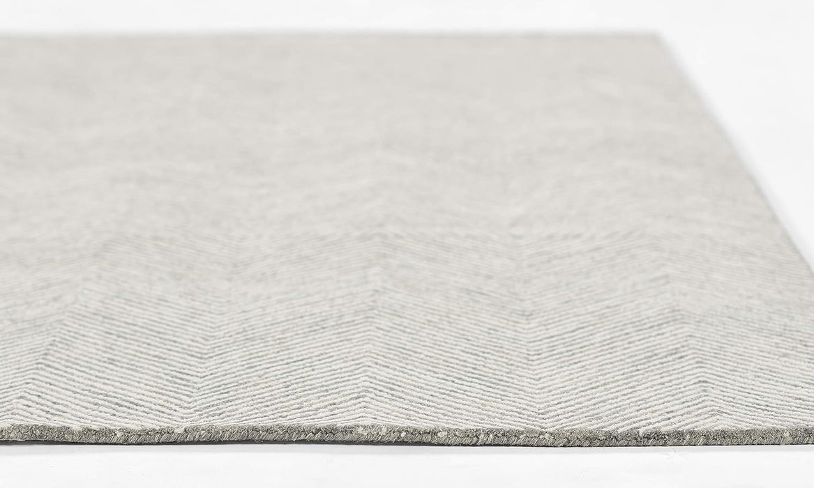 Momeni Charles Wool Hand Tufted Contemporary Indoor Area Rug, Grey, 2' X 3'