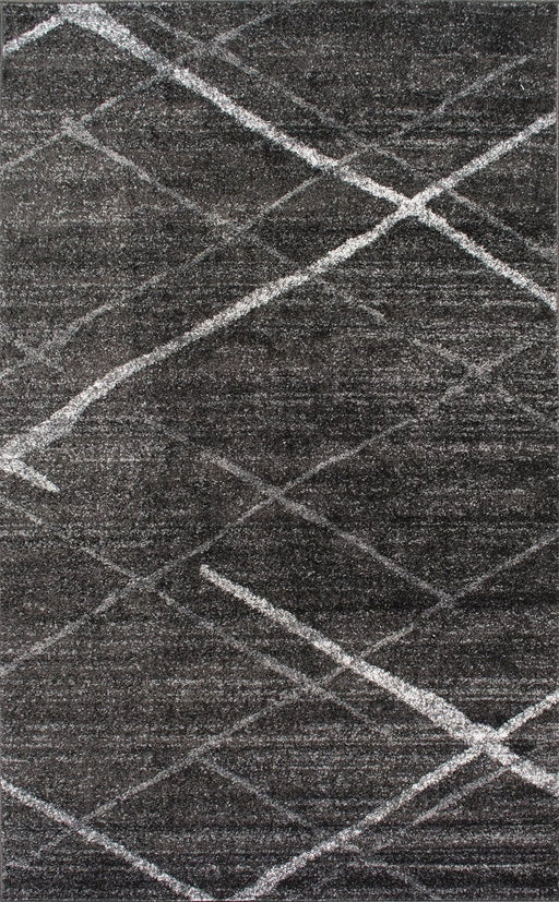nuLOOM 2x3 Charcoal Contemporary Abstract Lines Area Rug