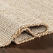 3x4 Jute & Cotton Natural, Solid Rustic Farmhouse Hand Woven Area Rug