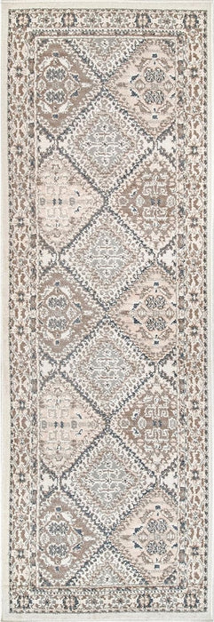 nuLOOM Becca Vintage Tile Runner Rug, 2' 6" x 10', Beige