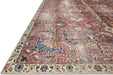 Loloi Chris Loves Julia x Jules Merlot/Multi 2'-0" x 5'-0" Accent Rug