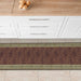 20" x 59", Redish Brown Traditional Flatweave Border Design