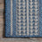 7' Round Color: Blue Outdoor Tribal Geometric Area Rug