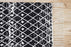 8x10 Black and Ivory Moroccan Trellis Area Rug