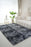 5x8 Mottling Black Fluffy Tie-Dyed Area Rugs