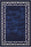 6x9 Blue Purple Modern Bordered Area Rug
