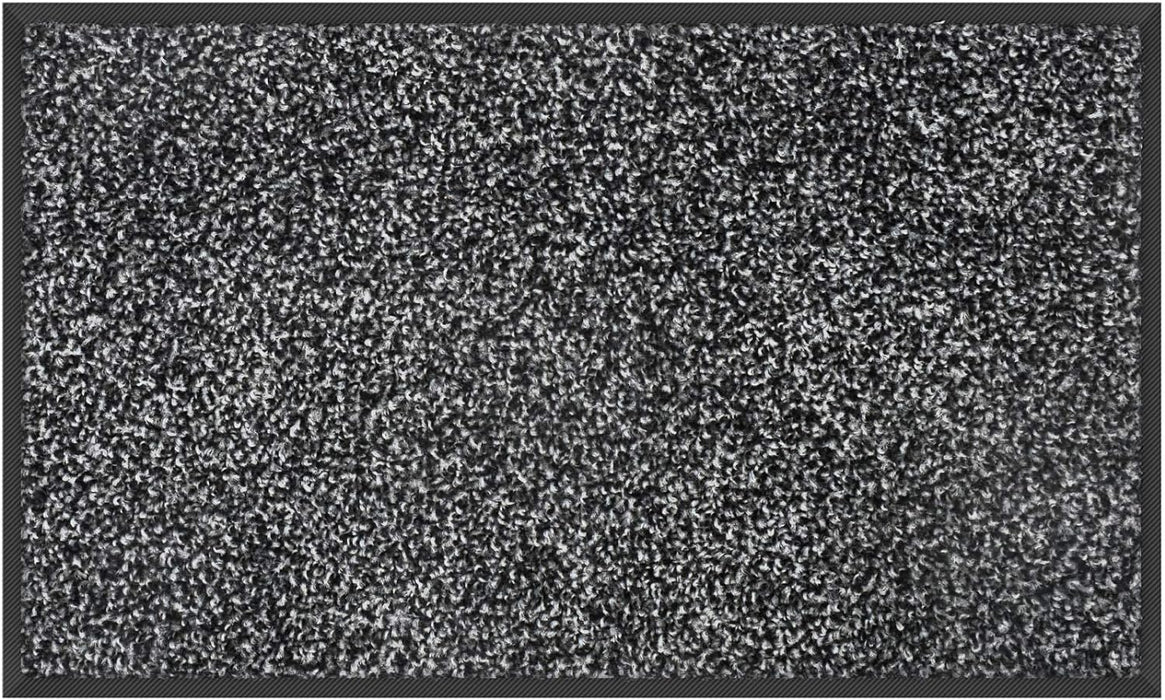 48" x 72", Grey Black Super Absorbent Front Door Mat Carpet