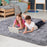 8x10 Grey Fluffy Area Rugs by Noahas