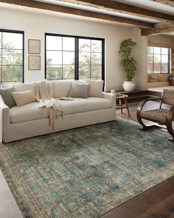 Loloi Magnolia Home by Joanna Gaines x Banks Ocean/Spice 2'-0" x 5'-0" Accent Rug
