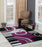 2x7 Purple Modern Contemporary Fluffy Texture for Indoor