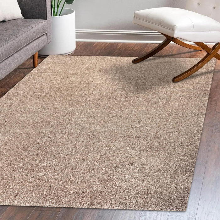 4 ft x 6 ft, Beige Contemporary Solid Traditional Indoor Area-Rug