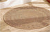 8 Ft Round Natural Yarn Rustic Vintage Beige Braided