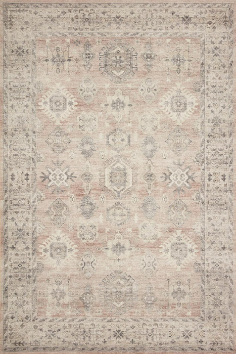 Loloi II Hathaway Collection HTH-03 Java / Multi 7'-6" x 9'-6", .25" Thick, Area Rug, Soft, Durable, Printed, Modern, Low Pile, Non-Shedding, Easy Clean, Living Room Rug