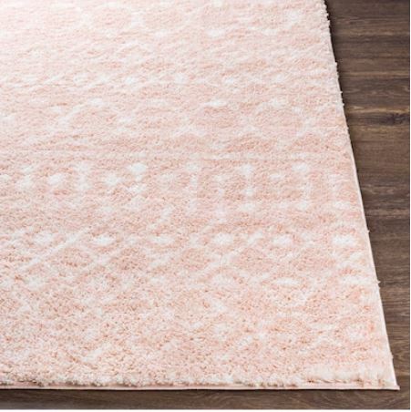 5 X 7 (ft) Shag Blush Indoor Medallion Global Area Rug