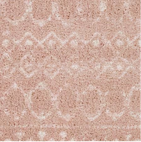 5 X 7 (ft) Shag Blush Indoor Medallion Global Area Rug