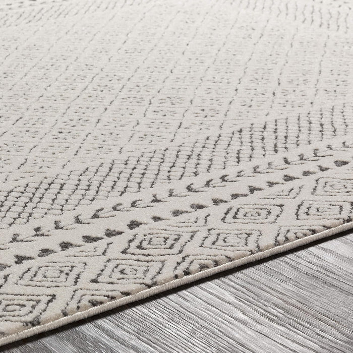 7'10" x 10'2" Beige Boho Farmhouse Area Rug