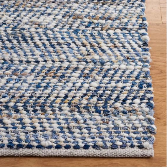 4' x 6' Color Blue/ivory Natura Power Loomed Area Rug - Safavieh