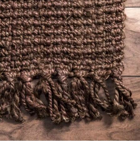 Natura Chunky Loop Jute Chocolate 6 ft. x 9 ft. Area Rug