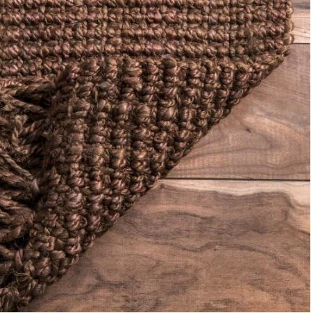 Natura Chunky Loop Jute Chocolate 6 ft. x 9 ft. Area Rug