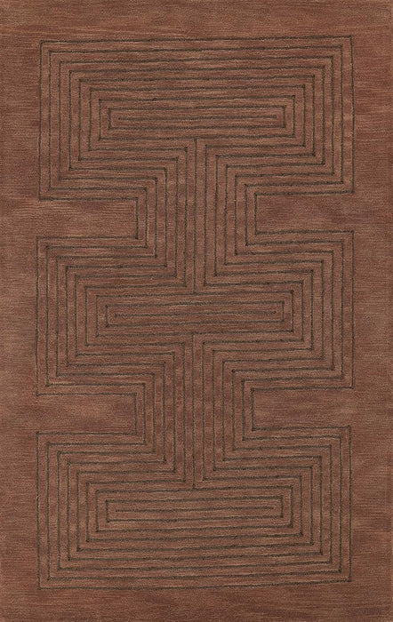 Momeni Simba Wool Hand Tufted Contemporary Indoor Area Rug, Copper