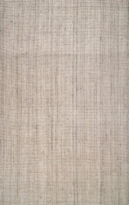 nuLOOM Ashli Solid Farmhouse Jute Area Rug, 6x9, Off-White