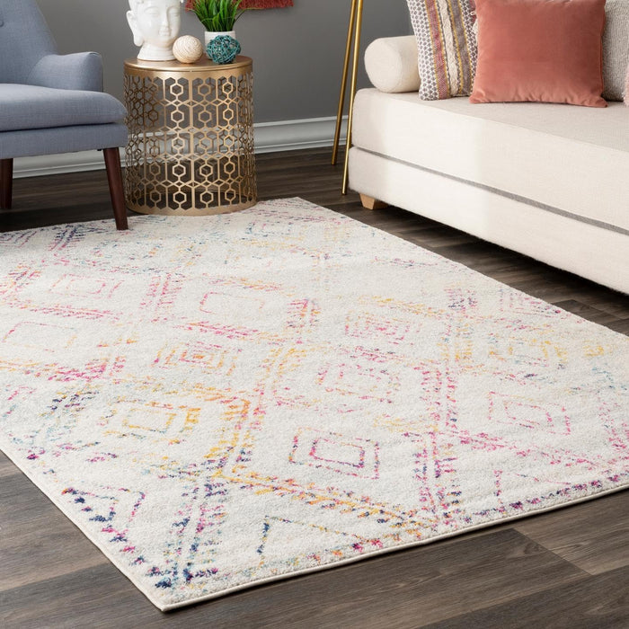 5' x 7', Multi Color nuLOOM Geometric Cherelle Area Rug