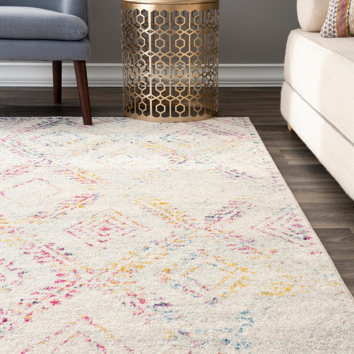 5' x 7', Multi Color nuLOOM Geometric Cherelle Area Rug