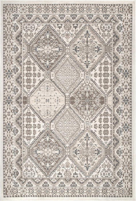 5x8 Traditional, Beige, Faded Transitional Design, Stain Resistant, Area Rug By nuLOOM