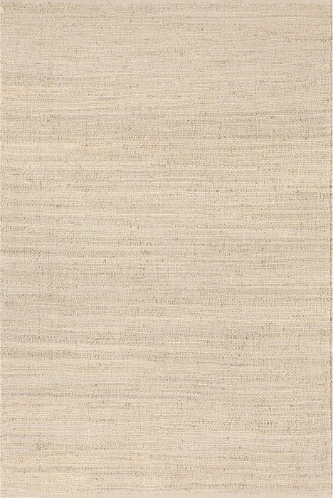 nuLOOM 5x8 Elfriede Jute & Cotton Hand Woven Area Rug, Natural, Solid Rustic Farmhouse Style, Weaved Design, Natural Fiber, For Bedroom, Living Room, Dining Room, Hallway, Office, Entryway