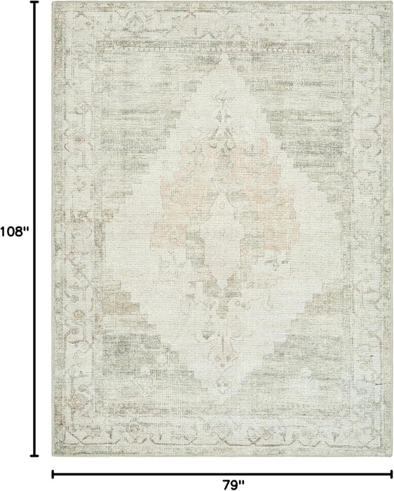 6'7" x 9', Olive Livabliss x Becki Owens Luca Medallion Area Rug