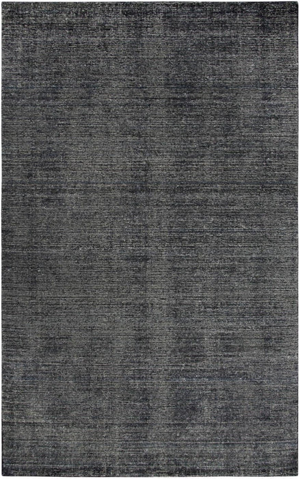 5 x 8 Feet Black/Gray/Rust/Blue Solid Wool / Viscose Area Rug By Rizzy Home