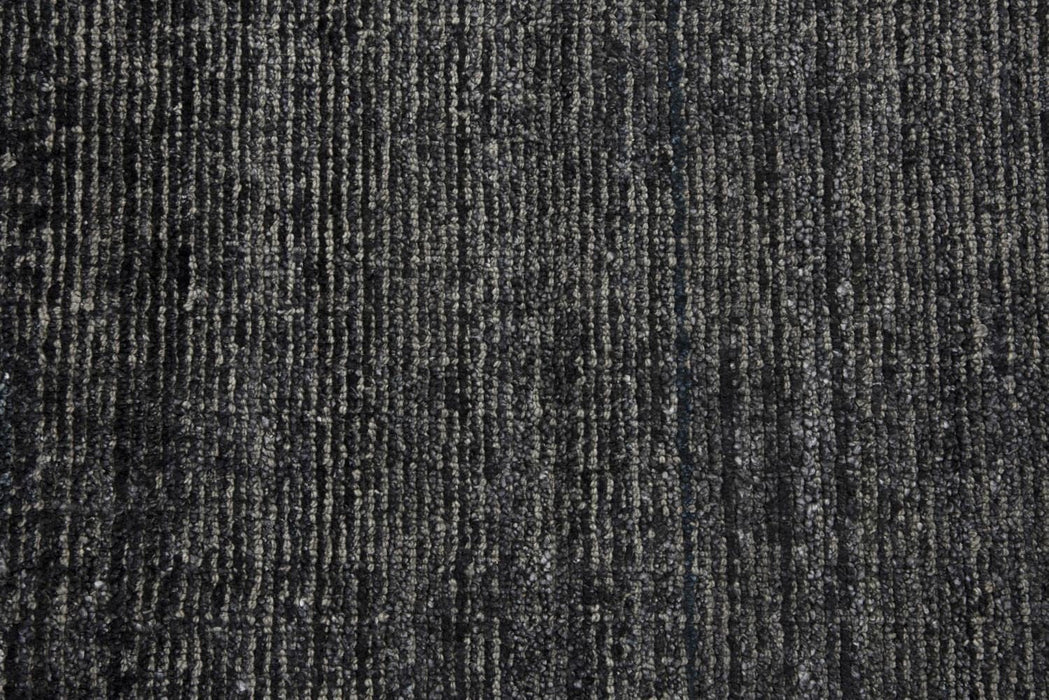 5 x 8 Feet Black/Gray/Rust/Blue Solid Wool / Viscose Area Rug By Rizzy Home
