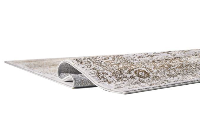 5' x 7' Woven Gold Chrome Soft Plush Luxury Touch Area Rug