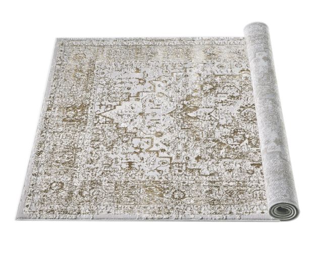 5' x 7' Woven Gold Chrome Soft Plush Luxury Touch Area Rug