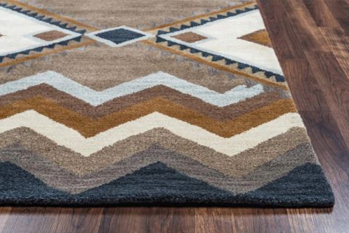 5' x 8' Rectangle Multi Angles Chevron Rizzy Rugs Tumble Weed Loft Area Rug