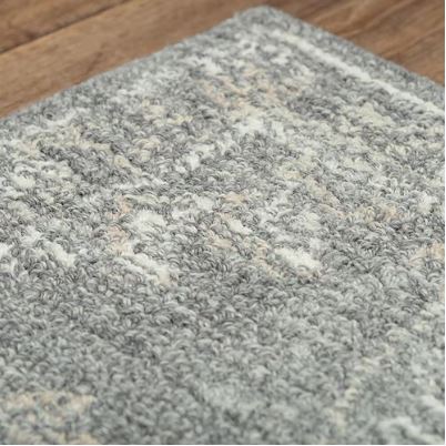 5' x 7'6" Gray Handmade Hand Tufted RIZZY Harmony Area Rug