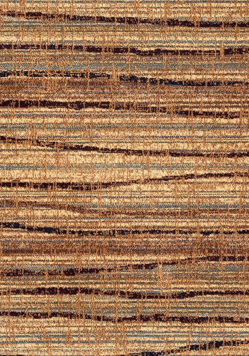 Size 2' x 7'7" Beige/Blue/Burgundy Abstract Runner Rug By Rizzy Home Rugs