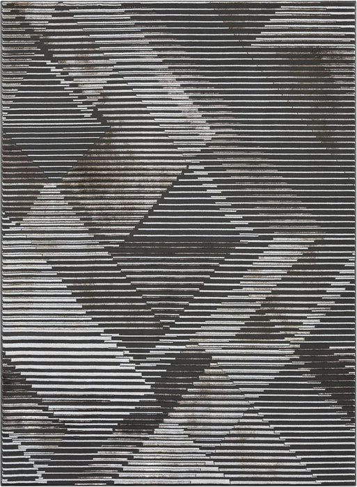 5' 1" x 6' 11 Brown AllStar Rugs Modern Area Rug