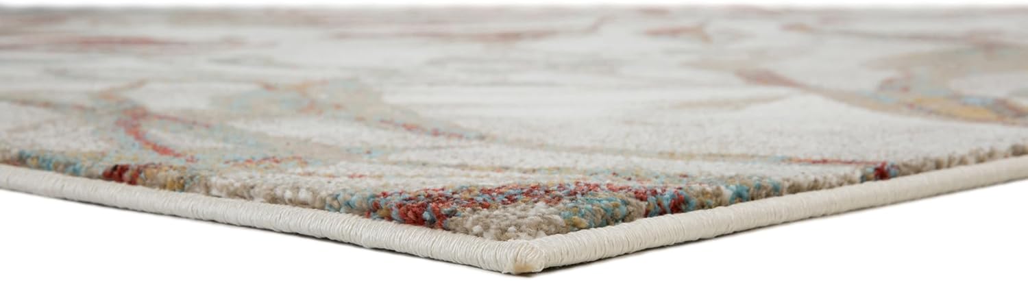 4' 11.8" x 6' 11.5" 5x7 Red Modern Area Rug by AllStar Rugs