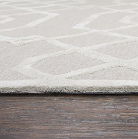 5' x 8' Beige Crosses Angled Rectangle by Rizzy Rugs Monroe Area Rug