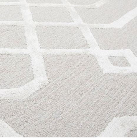 5' x 8' Beige Crosses Angled Rectangle by Rizzy Rugs Monroe Area Rug