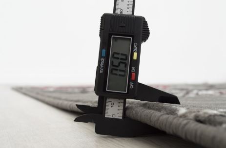 4' 11" x 6' 11" 5x7 Red in Charcoal Grey Modern in Graphic Floral design Area Rug Allstar