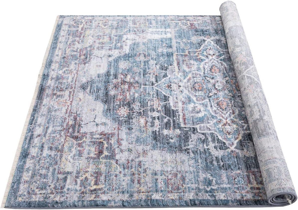 5x7 (6' 11" x 4' 11") Modern Teal by Allstar