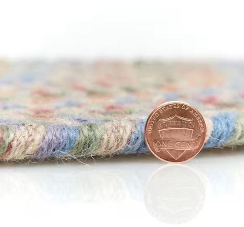 6 ft. x 6 ft. Round Greenwich Butterfield Multi Indoor Braided Hand-Made Area Rug