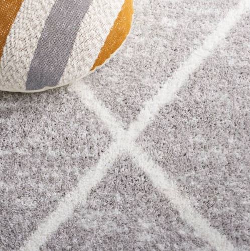 10 ft. x 14 ft. Ivory/Gray Border Chevron Area Rug by SAFAVIEH