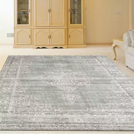 Colosseo Green 8 ft. x 10 ft. Traditional Oriental Medallion Area Rug