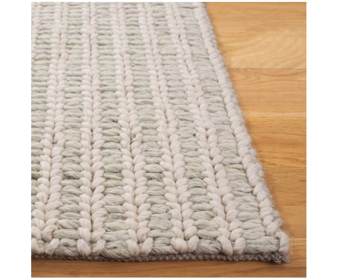 6 ' x 9' Ivory/Sage Hand Loomed Handmade Indoor Rugs by Safavieh