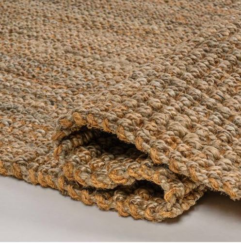 3 ft. x 5 ft. Natural Biot Traditional Rustic Handwoven Jute Solid by JONATHAN Y